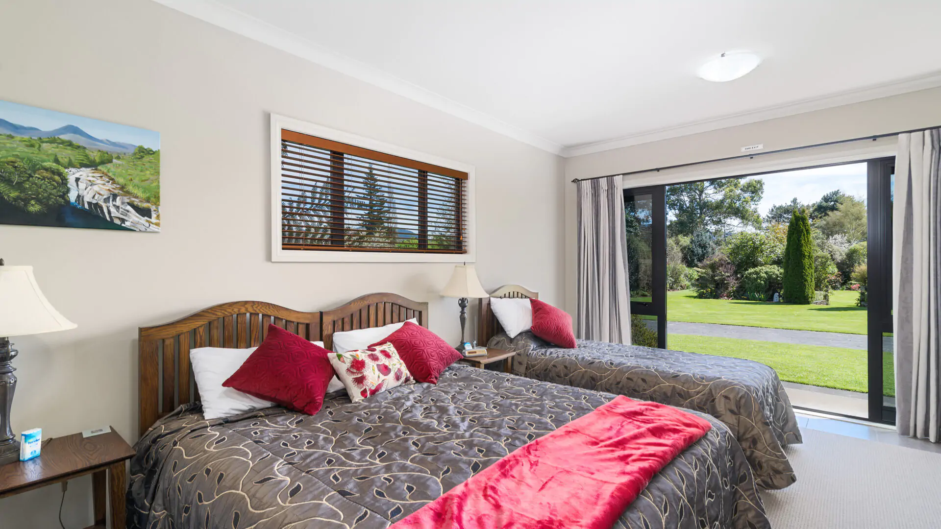 Tui Lodge spacious, super king bedroom with ensuite